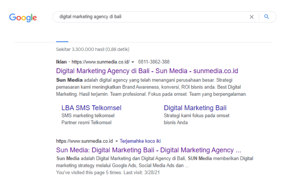 Google Ads - Sun Media Digital Agency - Jasa Digital Marketing Bali - Jasa SEO Bali